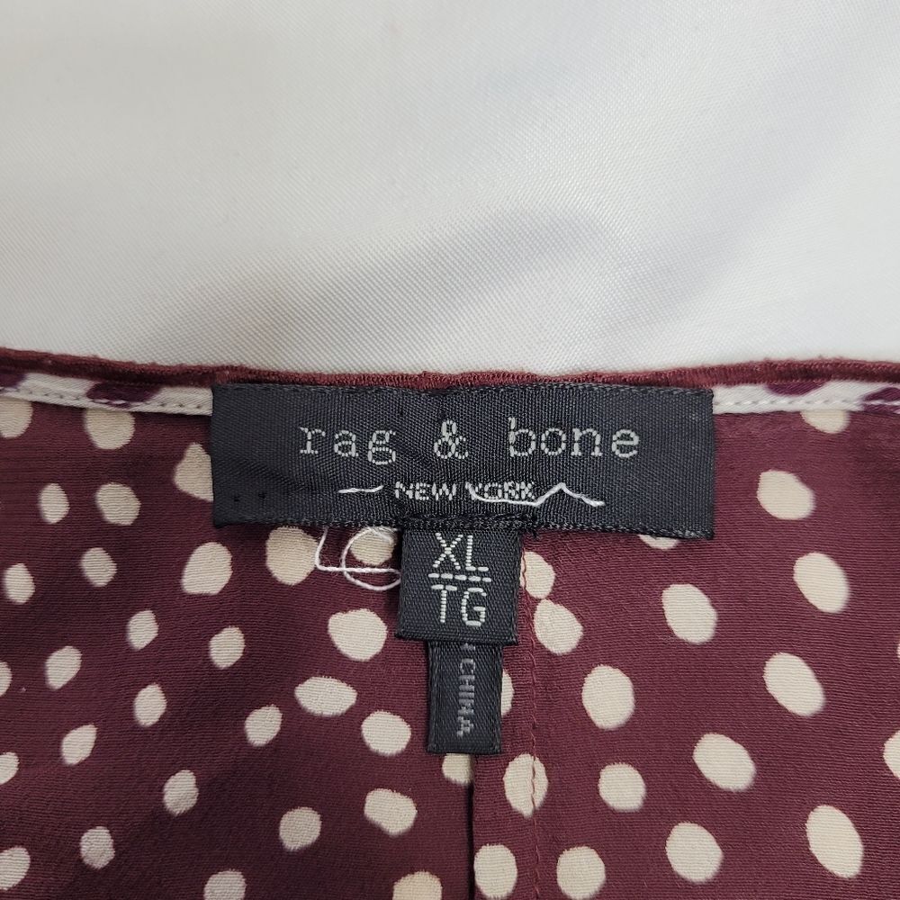 Rag & Bone Dirdre Brown Colorblock Dotted Adjusta… - image 6